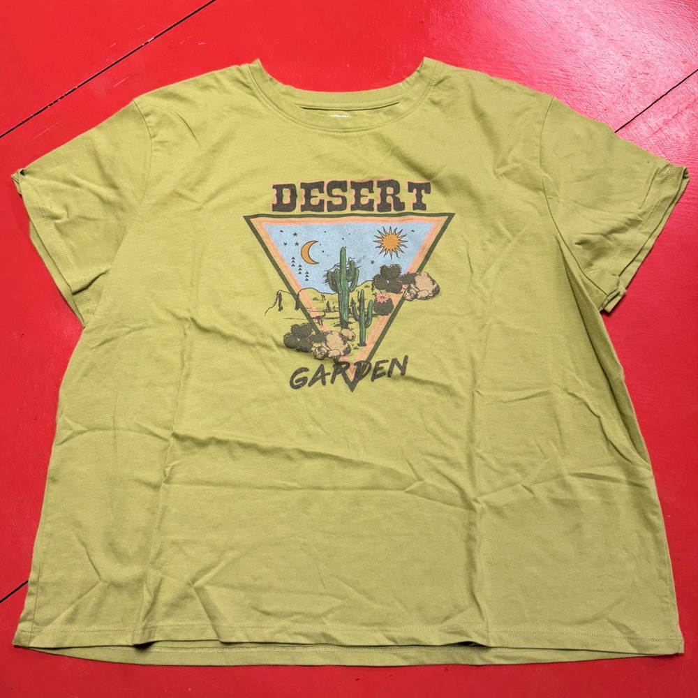 SONOMA GRAPHIC SHORT SLEEVE TEE SHIRT DESERT GARDEN CACTUS
